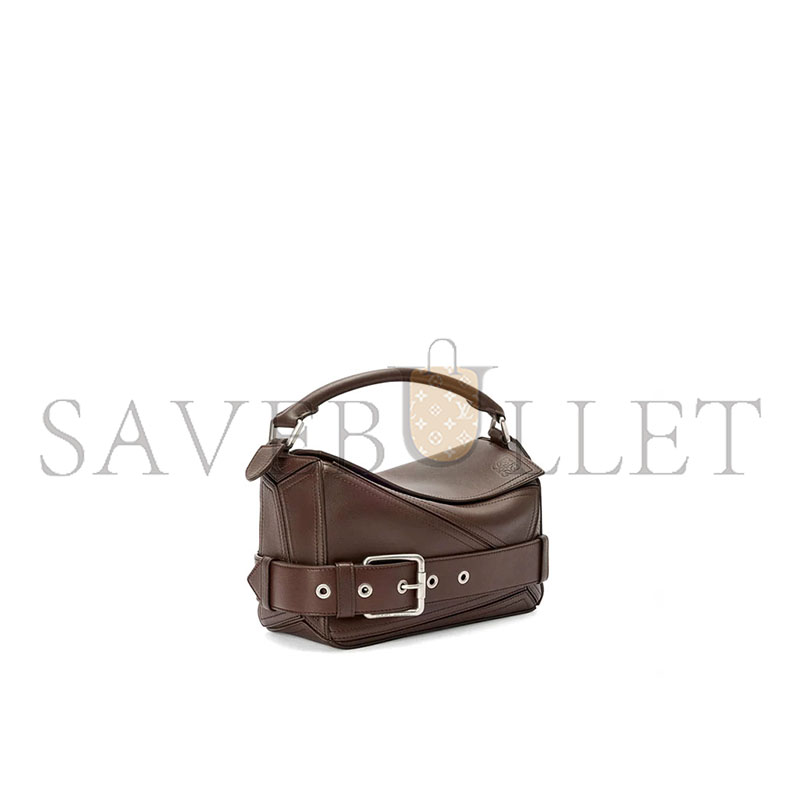 LOEWE SMALL PUZZLE BIKER BAG IN SHINY CALFSKIN A510S21XC7 (24*16.5*10.5cm)